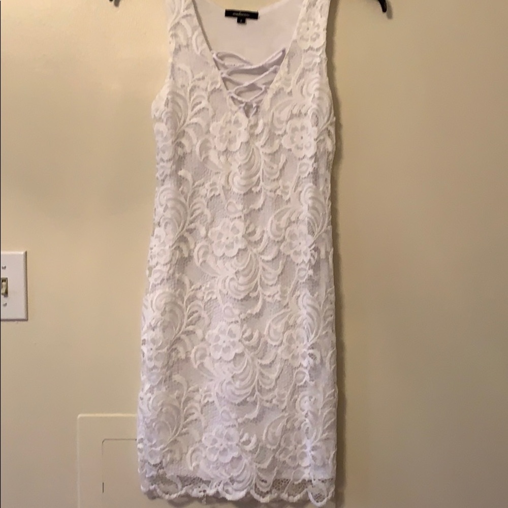 White lace dress
